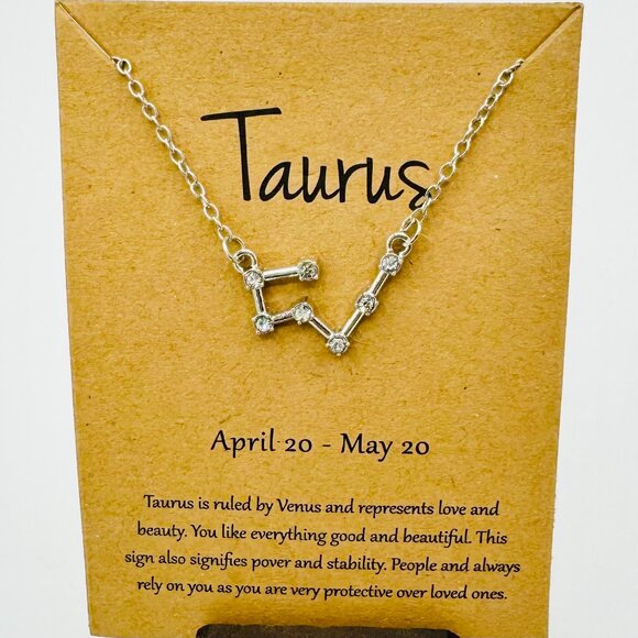 Silver Taurus Constellation Necklace - NWT - Picture 1 of 1